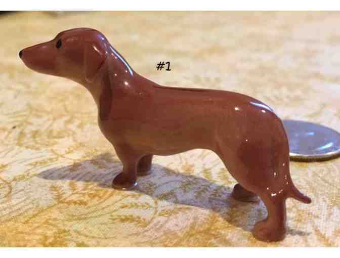 FOUR Porcelain or China Dachshund Figurines~~~~~VINTAGE