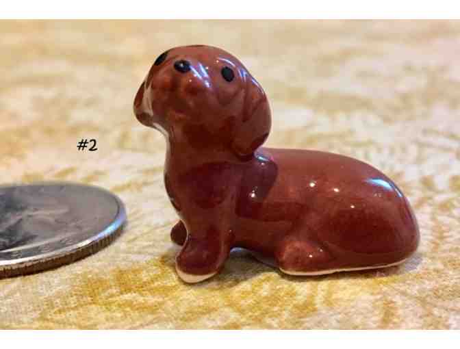 FOUR Porcelain or China Dachshund Figurines~~~~~VINTAGE