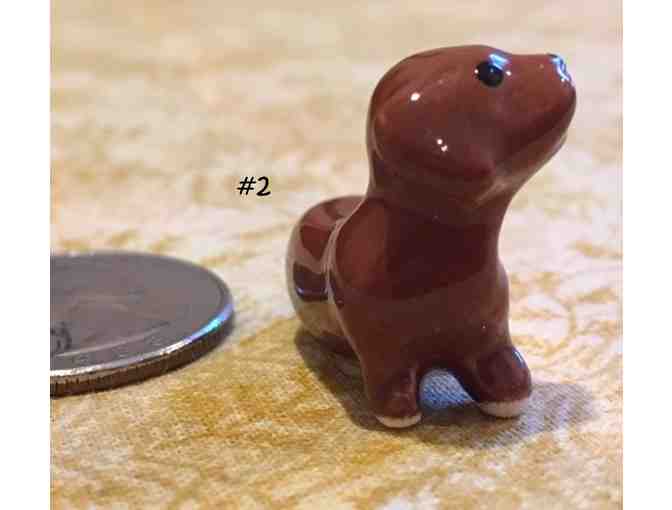 FOUR Porcelain or China Dachshund Figurines~~~~~VINTAGE
