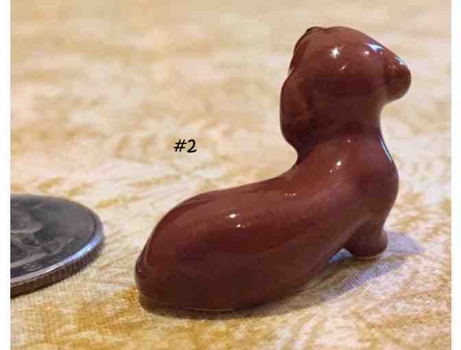 FOUR Porcelain or China Dachshund Figurines~~~~~VINTAGE