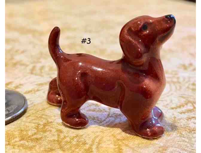 FOUR Porcelain or China Dachshund Figurines~~~~~VINTAGE