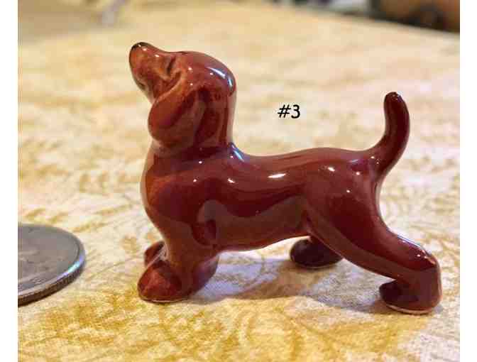 FOUR Porcelain or China Dachshund Figurines~~~~~VINTAGE