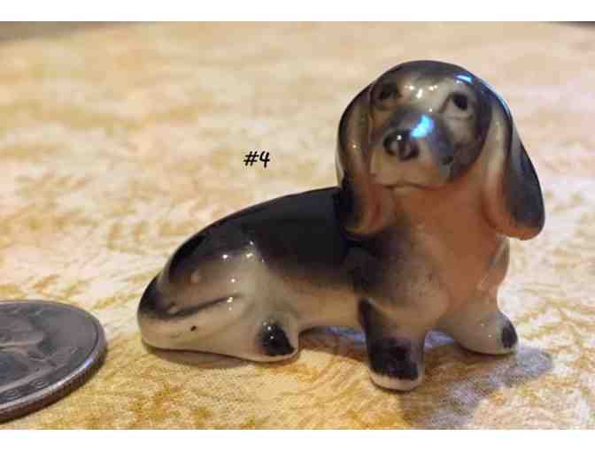 FOUR Porcelain or China Dachshund Figurines~~~~~VINTAGE