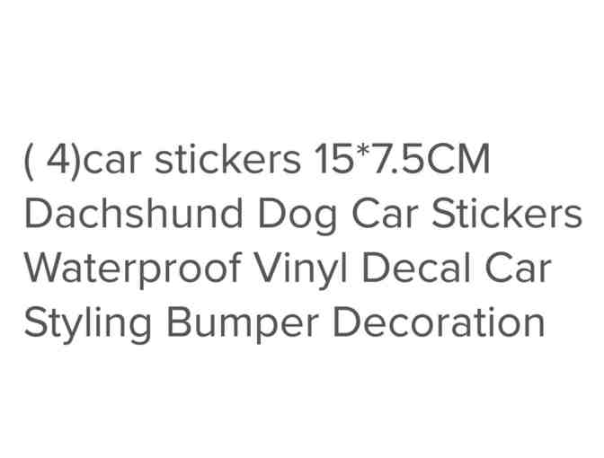 Dachshund Infinity Car Decal