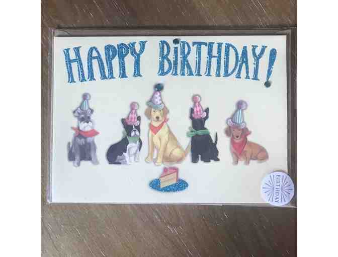 Dachshund Themed Embellished Birthday Cards - Set of 3