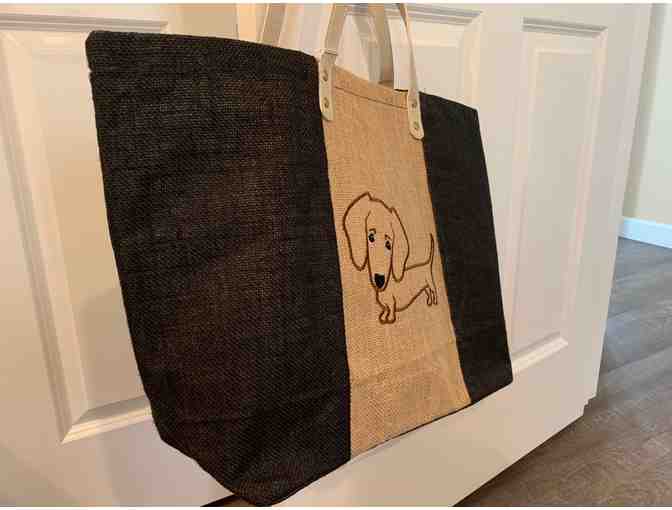 Tote ~~ Jute Dachshund Tote!