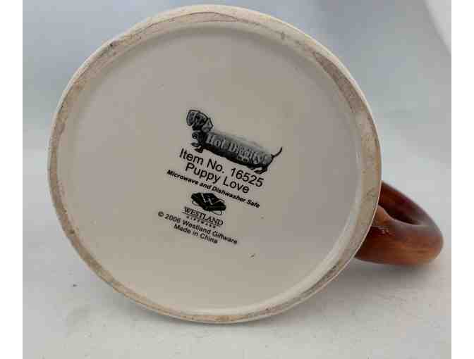 Coffee Mug - 2006 Collectible Hot Diggity Coffee Mug by Westland 'Puppy Love' #16525