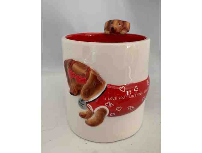 Coffee Mug - 2006 Collectible Hot Diggity Coffee Mug by Westland 'Puppy Love' #16525