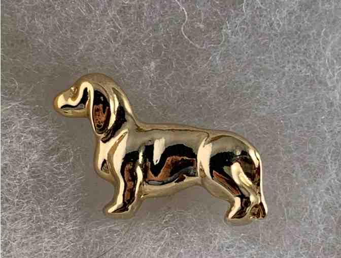 Stick Pins - Three (3) adorable vintage dachshund stick pins from estate!