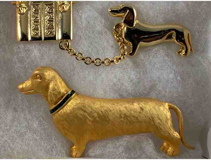 Pins / Brooches ~~ Two (2) vintage gold tone pins!