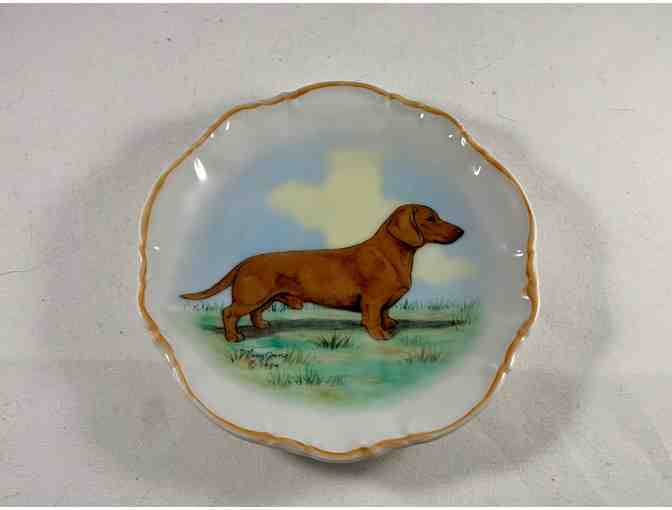 Vase and Plate - Hand decorated - Artist Mary Jung 1984 - Vintage!