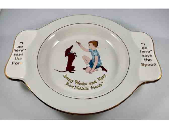 Toddler Dish! Vintage Jimmy Weeks and Nosy - Betsy McCall's Friends Dish