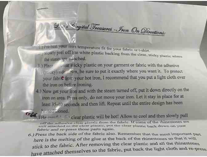 Iron on Swarovski Chrystal Rhinestone applique - Dachshund!