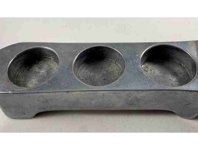 Candle Holder - Polished Aluminum 10' Dachshund Tealight Candle Holder - USED