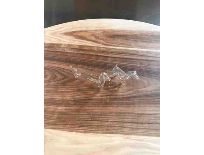 Figurines - Blown glass Dachshund Dogs