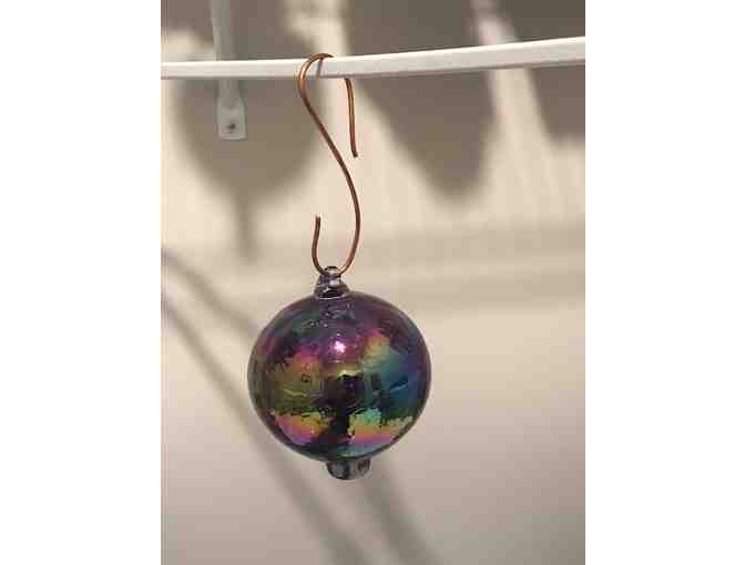 6-Inch Hanging Glass Ball Outdoor Garden Decor