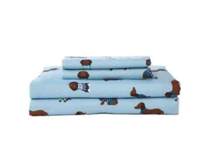 4 Piece QUEEN Microfiber Sheet Set - Doxie Themed