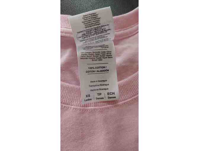 Peace. Love. Dachshund. XS pink T-shirt