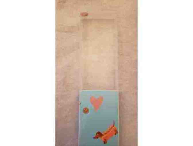 Dachshund Pencil Case with snap closure