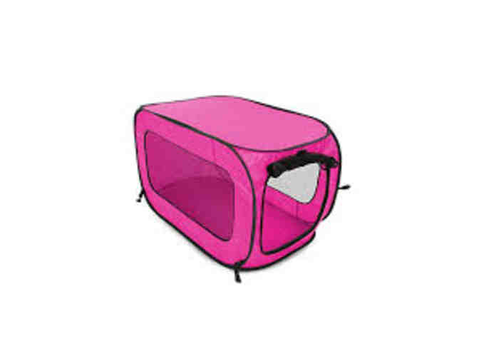 Beatrice Pooch Pen Pet Kennel Collapsible Portable Crate Pop Up Dog, Pink