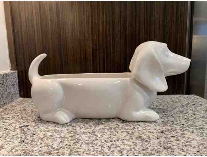 Ceramic Dachshund Planter