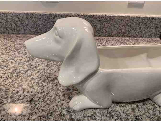 Ceramic Dachshund Planter