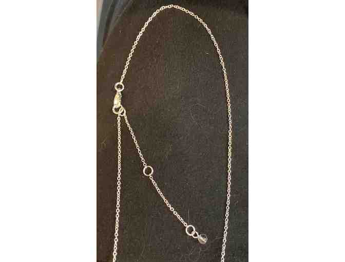 Earrings and Matching Necklace!  White Enamel Paw Prints circled with cubic zirconia