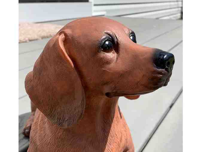 Planter! Poly-stone Dachshund Patio Planter by Continental Creations!