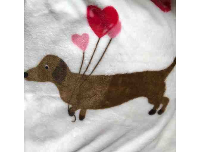 Doxie Valentines Oversized Throw