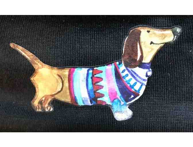 Doxie on Black Hat (Adult size Medium)