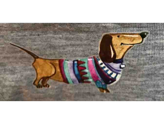 Doxie on Gray Hat (Adult size M/L)