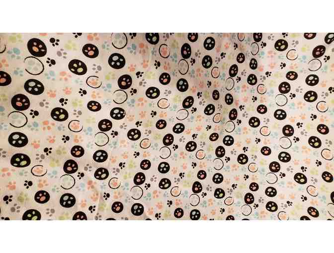 Blanket - Dog or Baby Blanket of 100% Cotton Flannel - Base Color of White