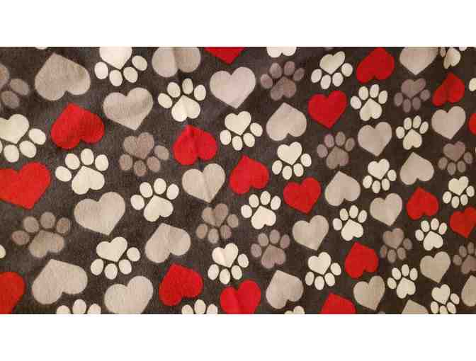 Blanket - Dog or Baby Blanket of 100% Cotton Flannel - Grey background!