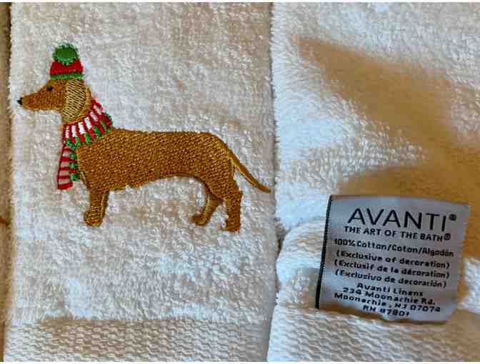 Hand Towels - THREE dachshund hand towels! 100% Cotton