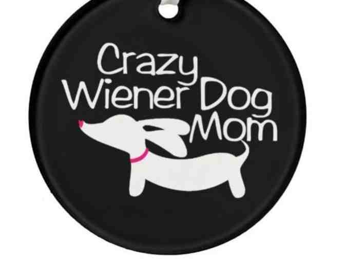 ID Badge Retractable Clip: Crazy Wiener Dog Mom Gift Bag