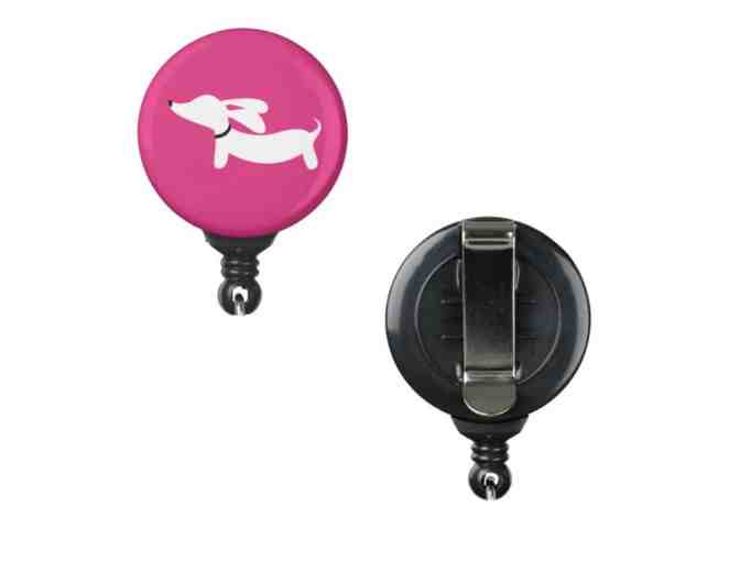 ID Badge Retractable Clip: Crazy Wiener Dog Mom Gift Bag