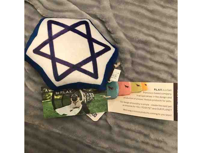 Happy Hanukkah Dog Toy Set