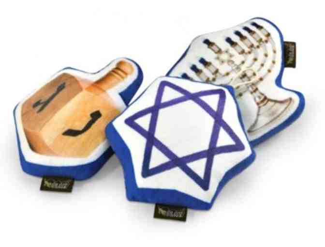 Happy Hanukkah Dog Toy Set