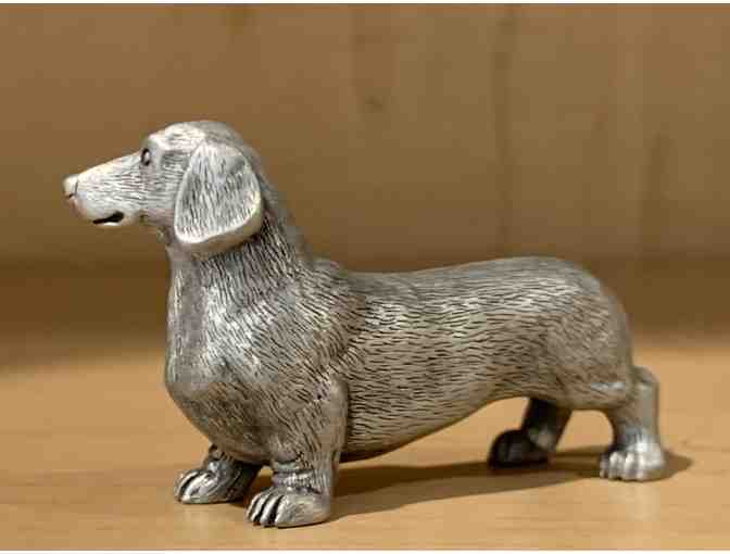 Pewter Dachshund - Small Pewter Dachshund by Fort, Inc., a RI Foundry