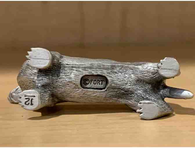 Pewter Dachshund - Small Pewter Dachshund by Fort, Inc., a RI Foundry