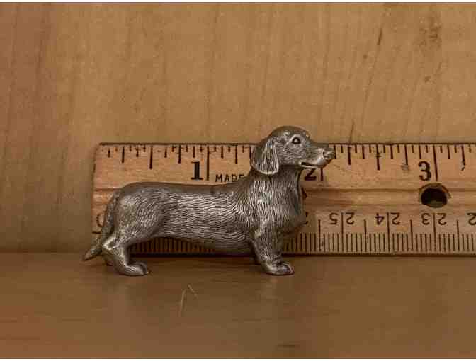 Pewter Dachshund - Small Pewter Dachshund by Fort, Inc., a RI Foundry