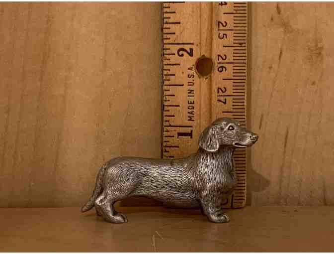 Pewter Dachshund - Small Pewter Dachshund by Fort, Inc., a RI Foundry