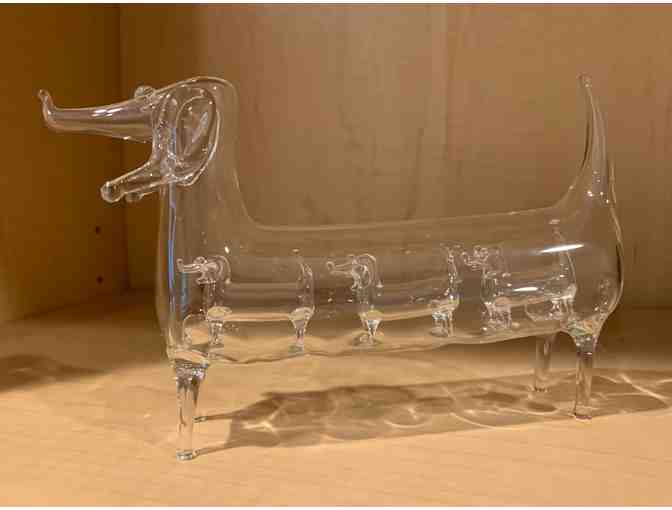 Blown Glass Dachshund with Baby Dachshunds Inside! VERY unique!!