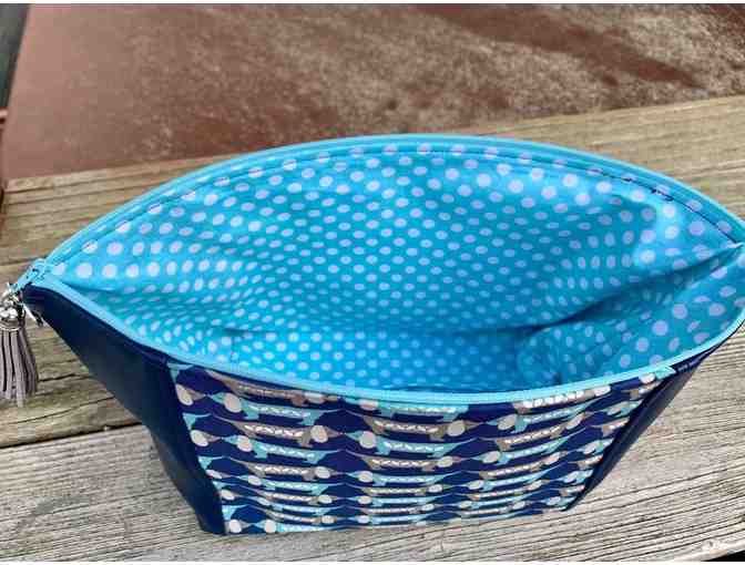 Pouch - Large Vinyl/Fabric Dachshund Zipper Pouch - Handmade by Kelly of Gone Doggie!