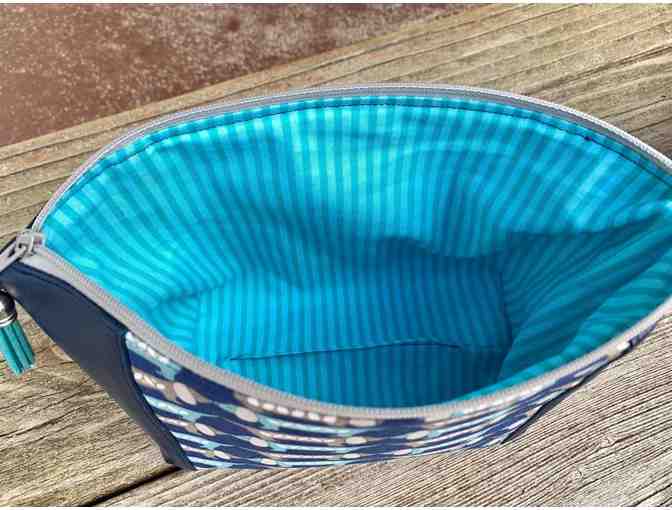 Pouch - Small Vinyl/Fabric Dachshund Zipper Pouch - Handmade by Kelly of Gone Doggie!