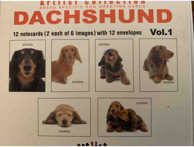 Note Cards - Two (2) boxes of Dachshund Note Cards from Estate
