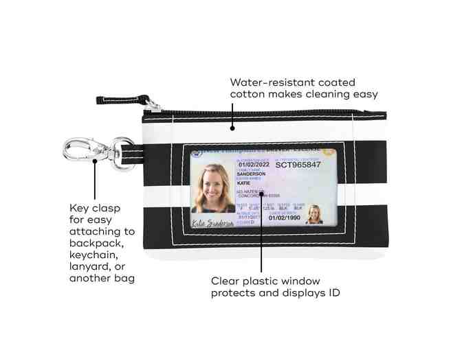 Scout Kate Wristlet and Matching IDKase Card Holder - with Iconic Dachshund emblem!