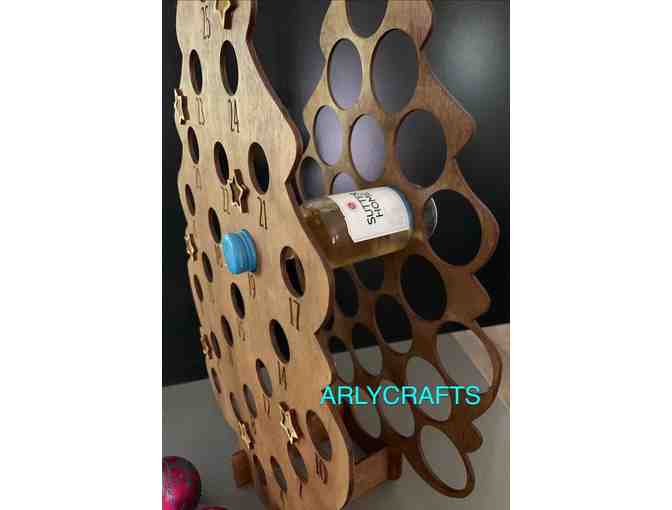 Advent Calendar Tree - Dachshund AND Wine Advent Calendar! What could be better!