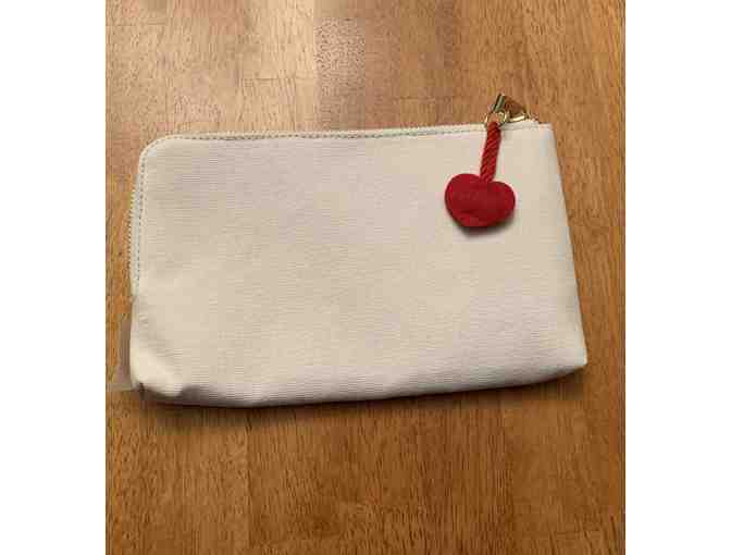 Paper Destiny Dachshund Off White Cosmetic Bag