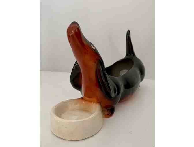Vintage Dachshund Planter / Trinket Dish / Sink Caddy - Possibly Freeman McFarlin?